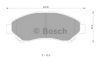 BOSCH 0 986 AB1 088 Brake Pad Set, disc brake